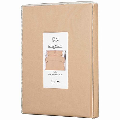 Підковдра ARDESTO Mix&Match, 200х220см, 100% бавовна, сатин, бежевий