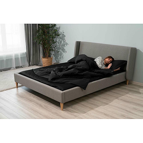 Підковдра ARDESTO Mix&Match Premium, 200х220см, 100% бавовна, сатин, чорний