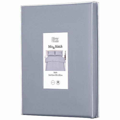 Підковдра ARDESTO Mix&Match, 200х220см, 100% бавовна, сатин, сірий