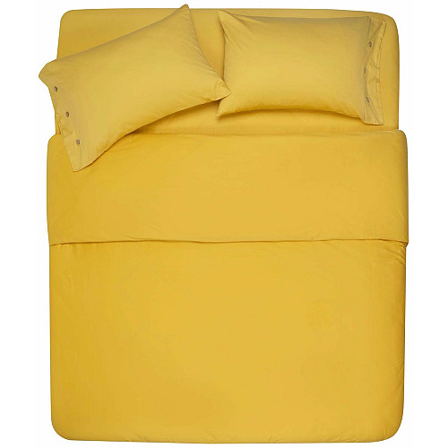 Простынь на резинке ARDESTO Mix&Match, 160х200+30см, 100% хлопок, сатин, желтый