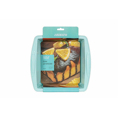 Форма для выпечки ARDESTO Tasty baking, 26х25х6см, силикон, прямоугольная, голубой