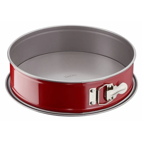 Форма для випікання Tefal DeliBake, крушла, знімне дно, 245x245x80мм, вуглецева сталь, червоний