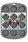 Форма для випікання мафінів Tefal Easybake baking, на 12шт, 38х27х3 см, вуглецева сталь