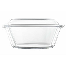 Форма для запікання з кришкою ARDESTO Black Mars, 25.5х22.8х10.2см, боросилікатне скло, кругла, прозорий