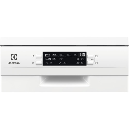 Посудомийна машина Electrolux, 10компл., Е, 45см, дисплей, інвертор, 3й кошик, білий