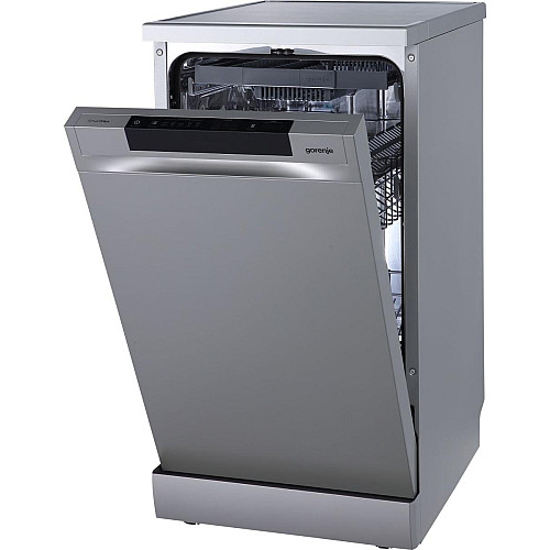 Посудомийна машина Gorenje, 11компл., A+++, 45см, дисплей, 3 кошика, AquaStop, Інвертор, сірий