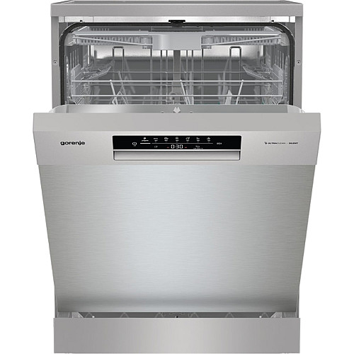Посудомийна машина Gorenje, 16компл., A+++, 60см, дисплей, 3 кошика, AquaStop, сірий
