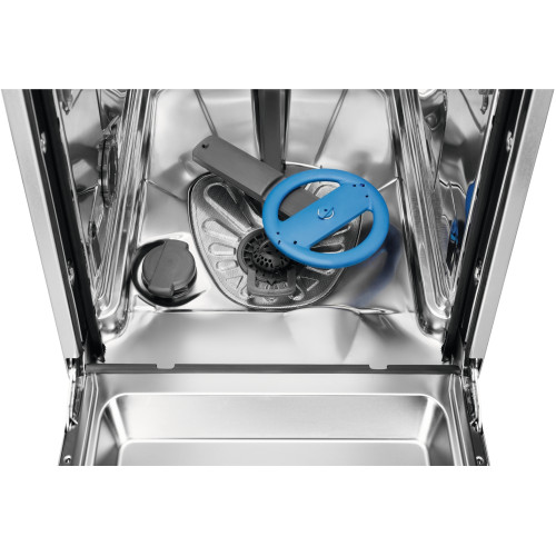 Посудомийна машина Electrolux, 10компл., Е, 45см, дисплей, інвертор, 3й кошик, білий