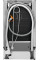 Посудомийна машина Electrolux, 10компл., Е, 45см, дисплей, інвертор, 3й кошик, білий