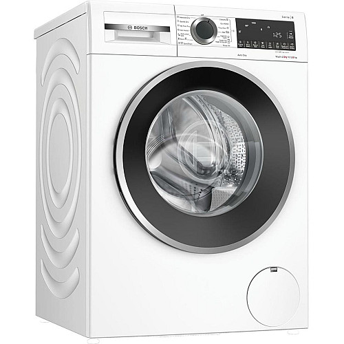 Стирально-сушильная машина Bosch фронтальная, 10.5(6)кг, 1400, A, 60см, дисплей, инвертор,белый