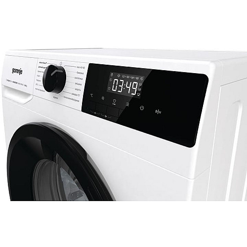 Пральна машина Gorenje фронтальна, 8кг, 1400, A+++, 55см, дисплей, пара, інвертор, білий