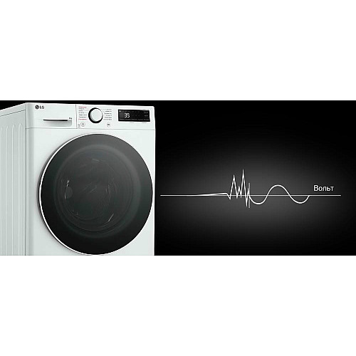 Пральна машина LG фронтальна, 8кг, 1200, A, 48см, дисплей, пара, інвертор, білий
