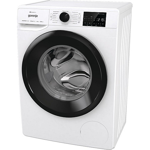 Стиральная машина Gorenje фронтальная, 8кг, 1200, A+++, 46,5см, дисплей, инвертор, пара, Wi-Fi, белый