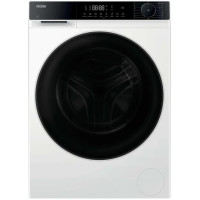 Прально-сушильна машина Haier фронтальна, 8(5)кг, 1400, A, 46.2см, дисплей, пара, інвертор, люк чорний, білий