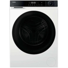 Прально-сушильна машина Haier фронтальна, 8(5)кг, 1400, A, 46.2см, дисплей, пара, інвертор, люк чорний, білий