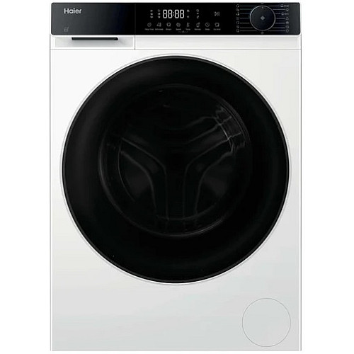 Прально-сушильна машина Haier фронтальна, 8(5)кг, 1400, A, 46.2см, дисплей, пара, інвертор, люк чорний, білий
