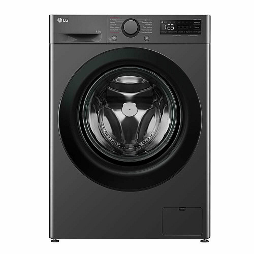Стирально-сушильная машина LG фронтальная, 9(5)кг, 1200, A, пара, 48см, дисплей, пара, инвертор, черный