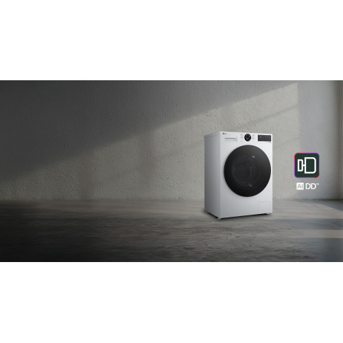 Пральна машина LG фронтальна, 8кг, 1200, A, 48см, дисплей, пара, інвертор, білий