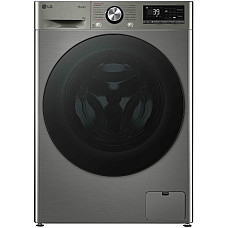 Пральна машина LG фронтальна, 9кг, 1200, A, 48см, дисплей, пара, інвертор, сріблястий