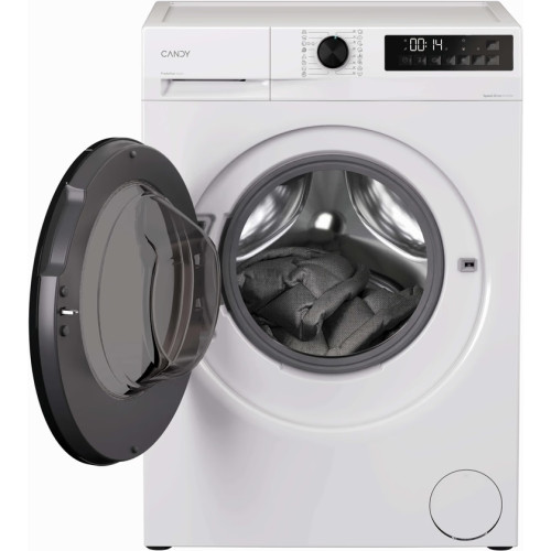 Прально-сушильна машина Candy ProWash&Dry 300 фронтальна, 7(4)кг, 1400, A, 45.7см, дисплей, пара, інвертор, люк чорний, білий