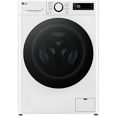 Пральна машина LG фронтальна, 10кг, 1400, A, 57см, дисплей, пара, інвертор, білий