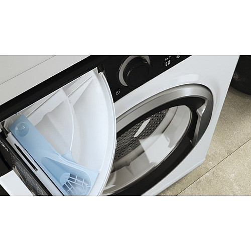 Стиральная машина Whirlpool фронтальная, 6кг, 1200, A+++, 43см, дисплей, инвертор, черный люк, белый