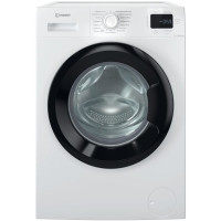 Стиральная машина Indesit фронтальная, 7кг, 1200, A+++, 49.6см, дисплей, пара, инвертор, черный люк, белый