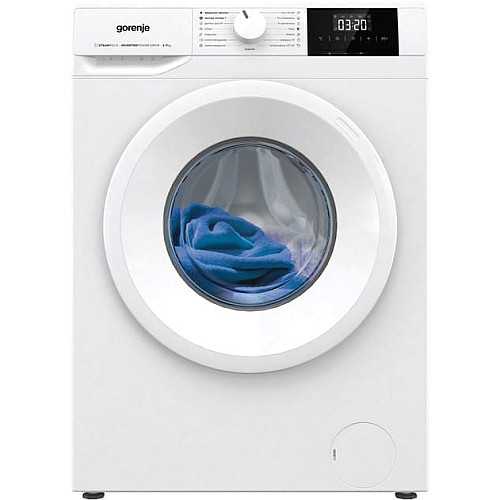 Стиральная машина Gorenje фронтальная, 7кг, 1200, A+, 43.5см, дисплей, пар, инвертор, белый