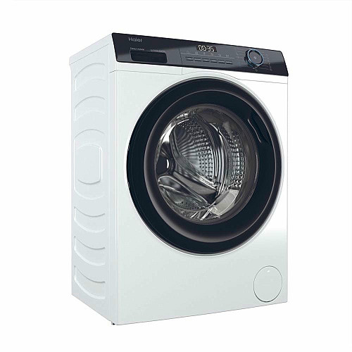 Стиральная машина Haier фронтальная, 7кг, 1200, A+++, 44см, дисплей, пара, инвертор, черный люк, прямой привод, белый