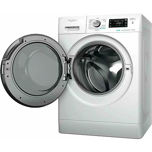 Стирально-сушильная машина Whirlpool фронтальная, 9(7)кг, 1600, A+, 60см, дисплей, пара, инвертор, белый