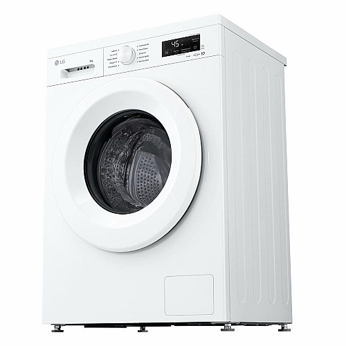 Пральна машина LG фронтальна, 6кг, 1200, В, 44см, дисплей, пара, інвертор, білий
