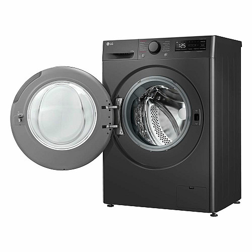 Стирально-сушильная машина LG фронтальная, 9(5)кг, 1200, A, пара, 48см, дисплей, пара, инвертор, черный