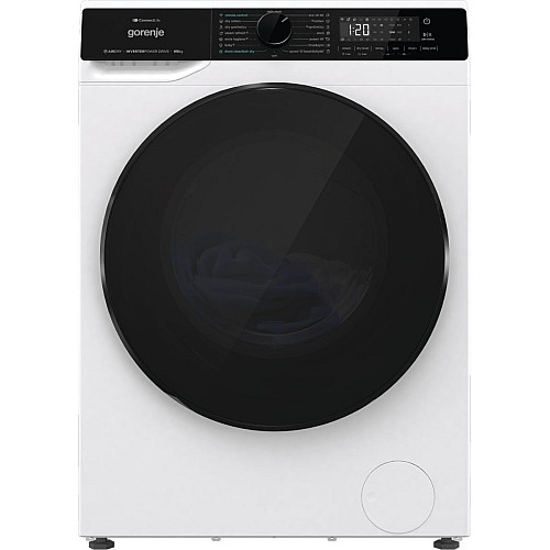 Стирально-сушильная машина Gorenje фронтальная, 9(6)кг, 1400, A+, 55см, дисплей, инвертор, Wi-Fi, белый