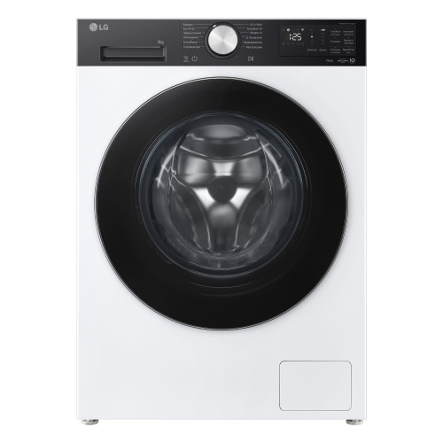 Пральна машина LG фронтальна, 9кг, 1200, A, 48см, дисплей, пара, інвертор, білий