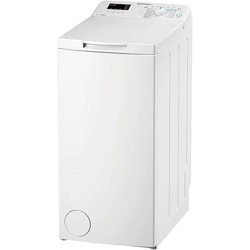 Пральна машина Indesit вертикальна, 5кг, 1000, C, 60см, дисплей, білий