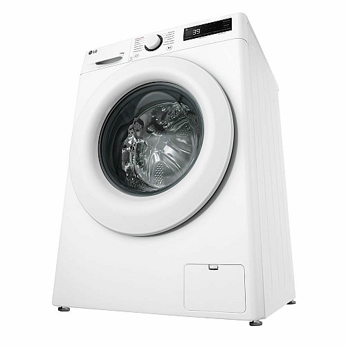 Пральна машина LG фронтальна, 10кг, 1400, A, 57см, дисплей, пара, інвертор, білий