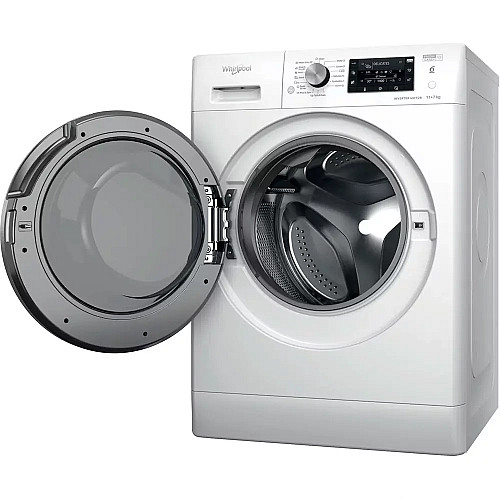 Стирально-сушильная машина Whirlpool фронтальная, 11(7)кг, 1600, A, 60см, дисплей, пара, инвертор, белый