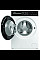 Стиральная машина Whirlpool фронтальная, 7кг, 1400, A, 49.6см, дисплей, пара, инвертор, черный люк, белый
