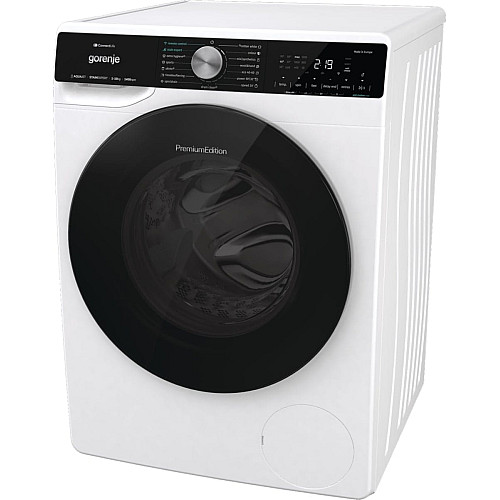 Стиральная машина Gorenje фронтальная, 10кг, 1400, A+++, 60см, дисплей, инвертор, пара, Wi-Fi, подсветка барабана, белый