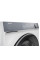 Пральна машина Haier фронтальна, 9кг, 1400, B, 45.2см, дисплей, пара, інвертор, люк сірий, прямий привід, білий