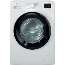 Пральна машина Indesit фронтальна, 6кг, 1200, A+++, 44.6см, дисплей, пара, інвертор, люк чорний, білий
