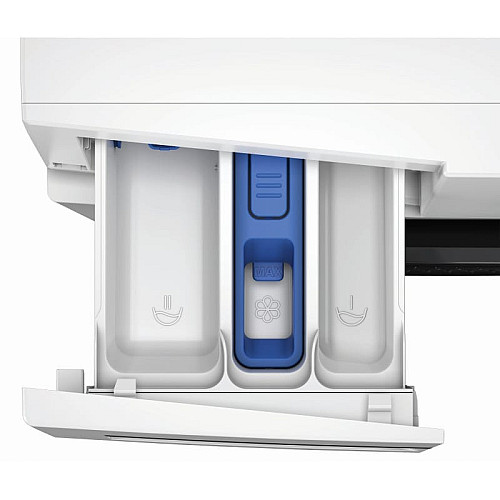 Стиральная машина Whirlpool фронтальная, 7кг, 1200, A, 49.6см, дисплей, пара, инвертор, черный люк, белый