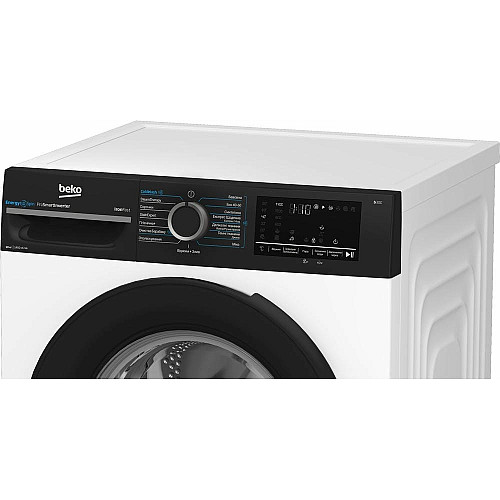 Пральна машина Beko фронтальна, 10кг, 1400, A, 58см, дисплей, інвертор, пара, білий