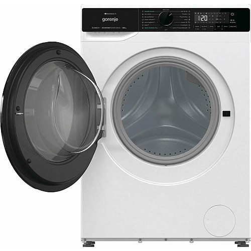 Стирально-сушильная машина Gorenje фронтальная, 9(6)кг, 1400, A+, 55см, дисплей, инвертор, Wi-Fi, белый