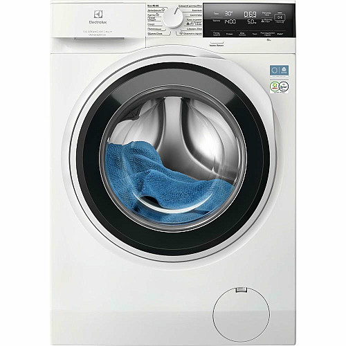 Стиральная машина Electrolux фронтальная, 9кг, 1400, A, 60см, дисплей, пара, инвертор, universaldose, белый