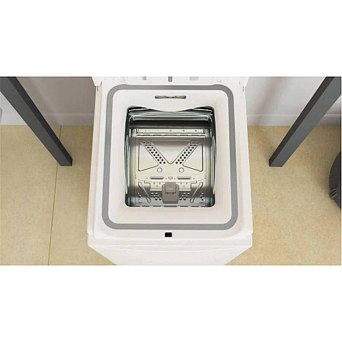 Пральна машина Whirlpool вертикальна, 6кг, 1000, C, 60см, дисплей, білий