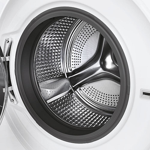 Пральна машина Haier фронтальна, 12кг, 1400, A+++, 60см, дисплей, пара, інвертор, люк чорний, прямий привід, білий