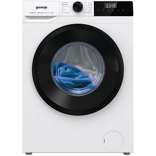 Пральна машина Gorenje фронтальна, 8кг, 1400, A+++, 55см, дисплей, пара, інвертор, білий