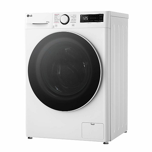 Прально-сушильна машина LG фронтальна, 9(5)кг, 1200, А, 48см, дисплей, пара, інвертор, білий
