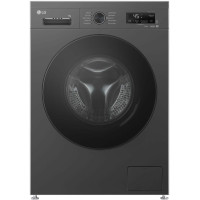 Пральна машина LG фронтальна, 7кг, 1200, A, 44см, дисплей, пара, інвертор, чорний